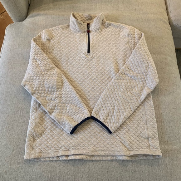 J. Crew Quilted Half Zip Pullover Size L  #BS847 - Picture 1 of 4